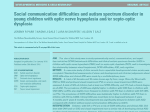 Virtual Issue on Autism
