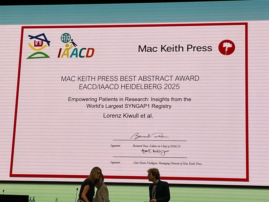 EACD Mac Keith Press Best Abstract Award 2025